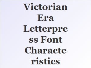 The Typographic Signature of Victorian Letterpress